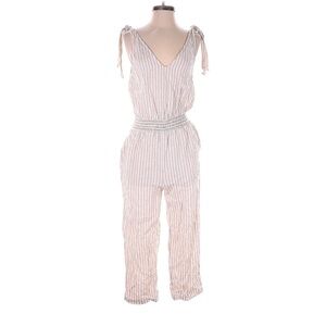 A New Day Cream Stripe Jumpsuit